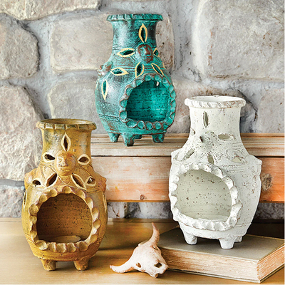 Southwestern Mesa Clay Chimeneas