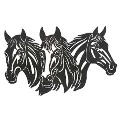 Majestic Horses Metal Wall Art