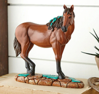 Turquoise Spirit Horse Sculpture