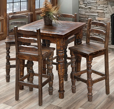 Silverton Bar/Counter Top Table & Barstools