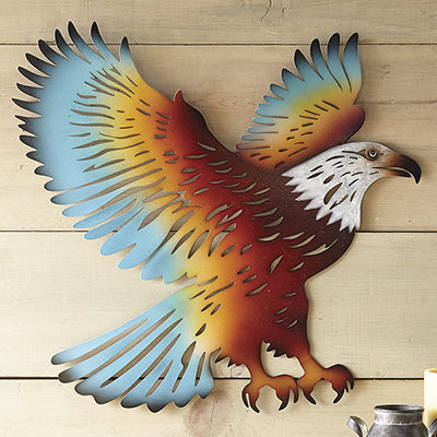 Tribal Eagle Metal Wall Art