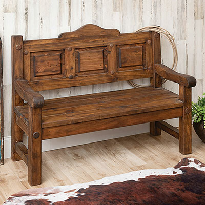 Distressed Natural Sonoran Bench
