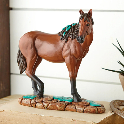 Turquoise Spirit Horse Sculpture
