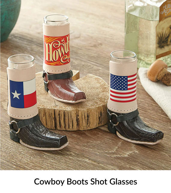 Cowboy Boots Shot Glasses