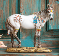 War Paint Horse Sculpture
