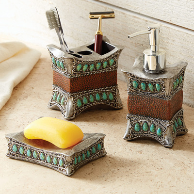 Tribal Turquoise Bath Accessories