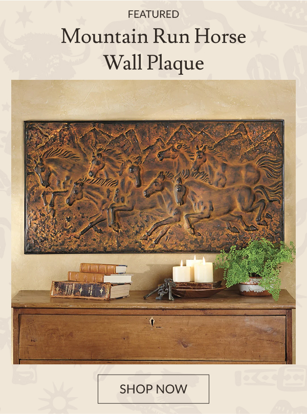 Mountain Run Horse Wall Plaque | Shop Now