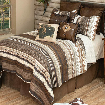 Southwest Mocha Quilt Bedding Collection