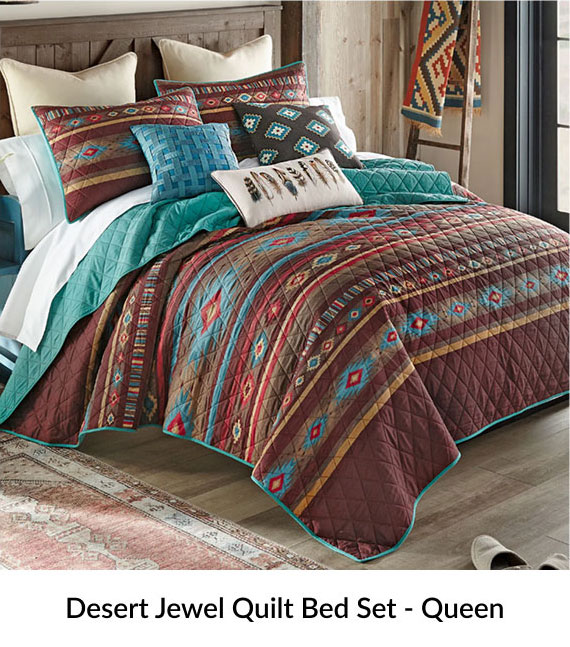 Desert Jewel Quilt Bed Set - Queen
