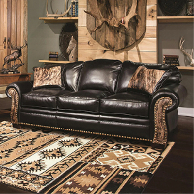 Black Creek Leather Sofa