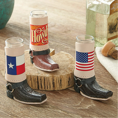 Cowboy Boots Shot Glasses
