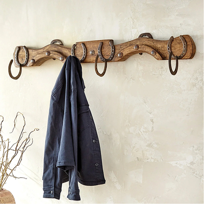 Double Ox Yoke Coat Rack