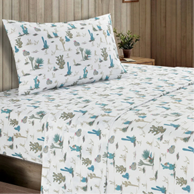 Desert Scene Cactus Sheet Set - Queen