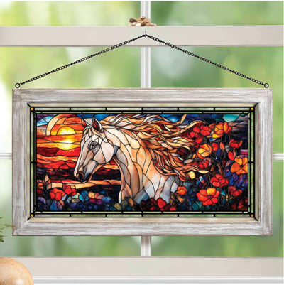 Stallion Spirit Stained Glass Art