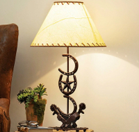 Horseshoe Star Table Lamp