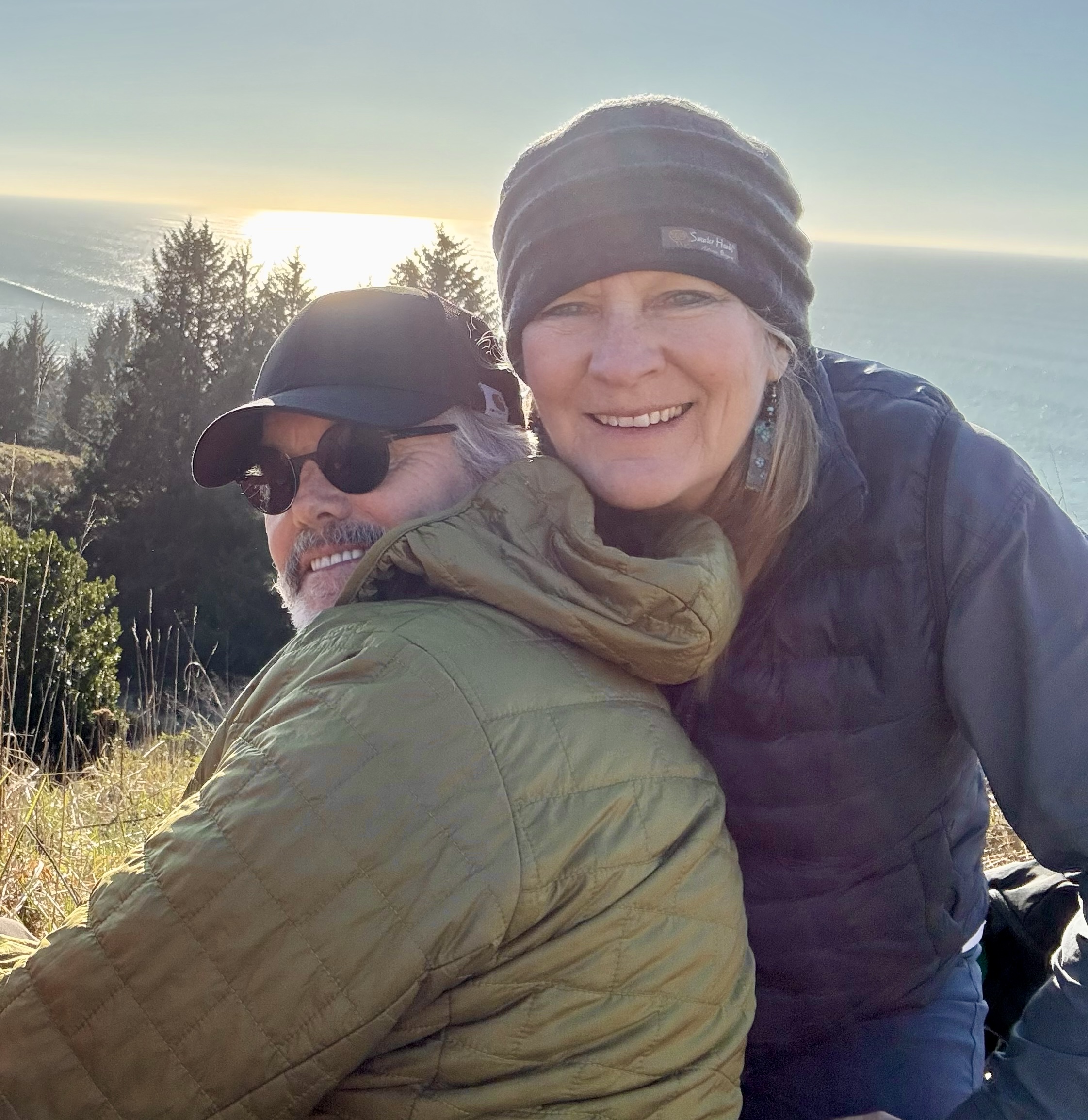 peter and rochelle at the coast