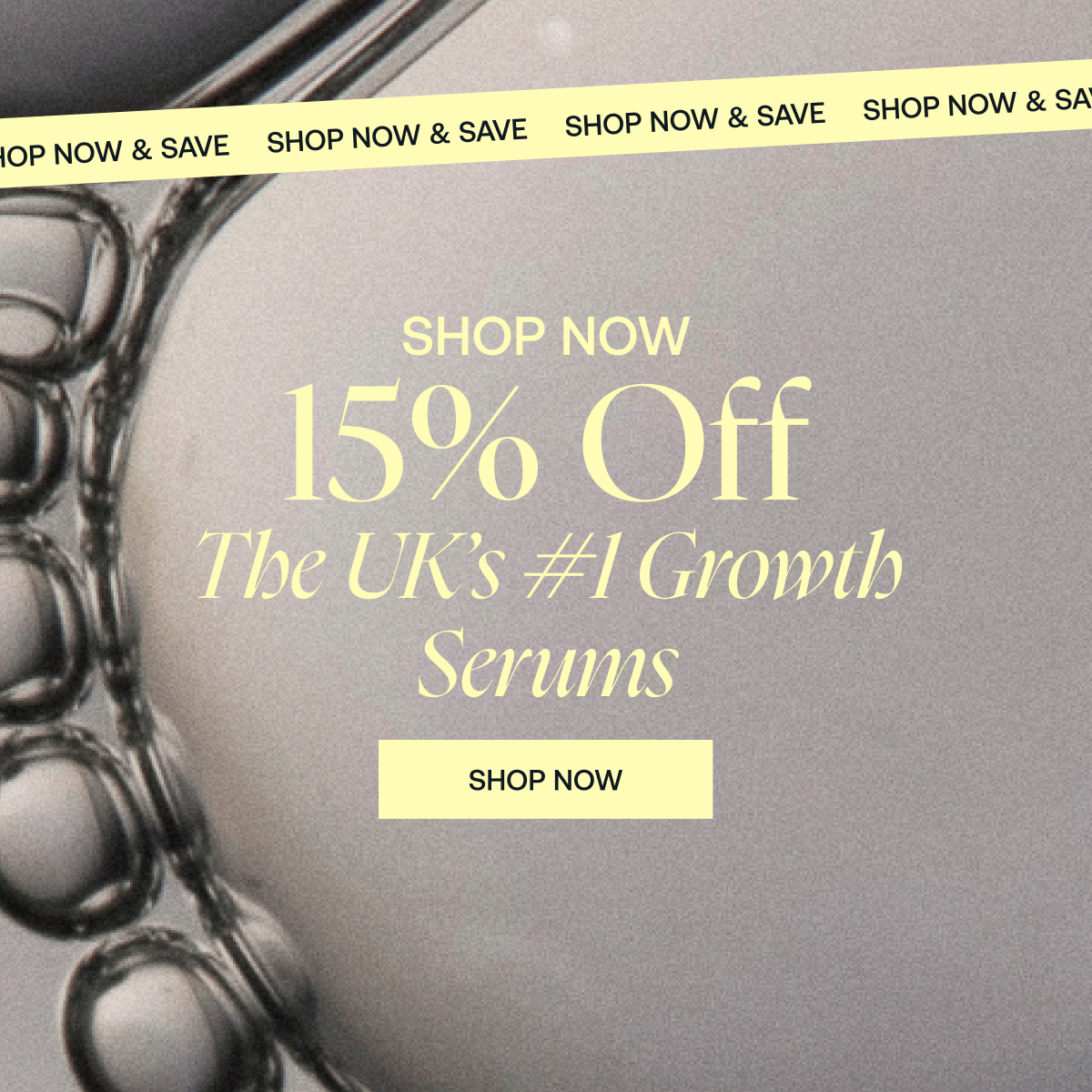 15% off super serums 