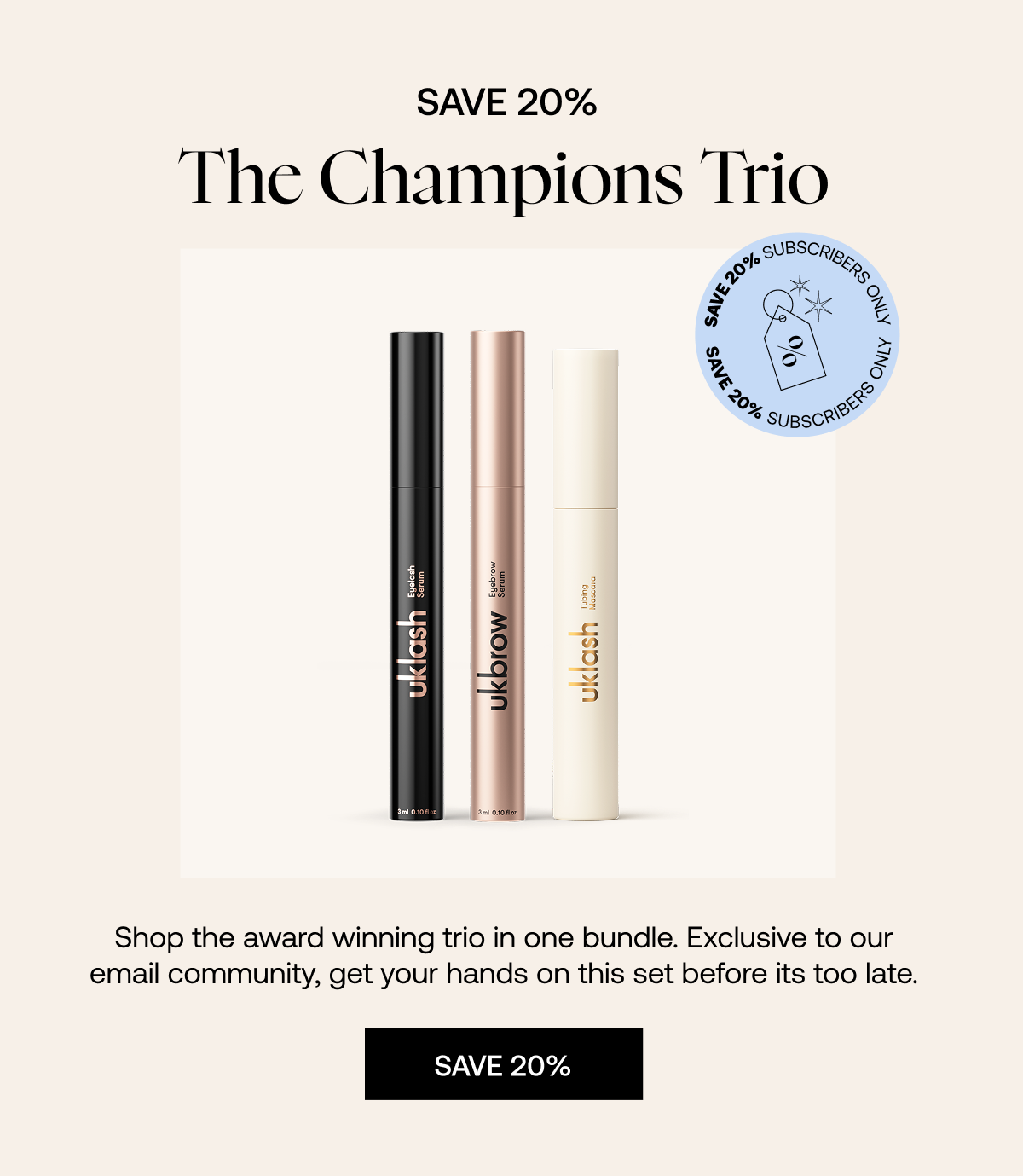 Email exclusive set 