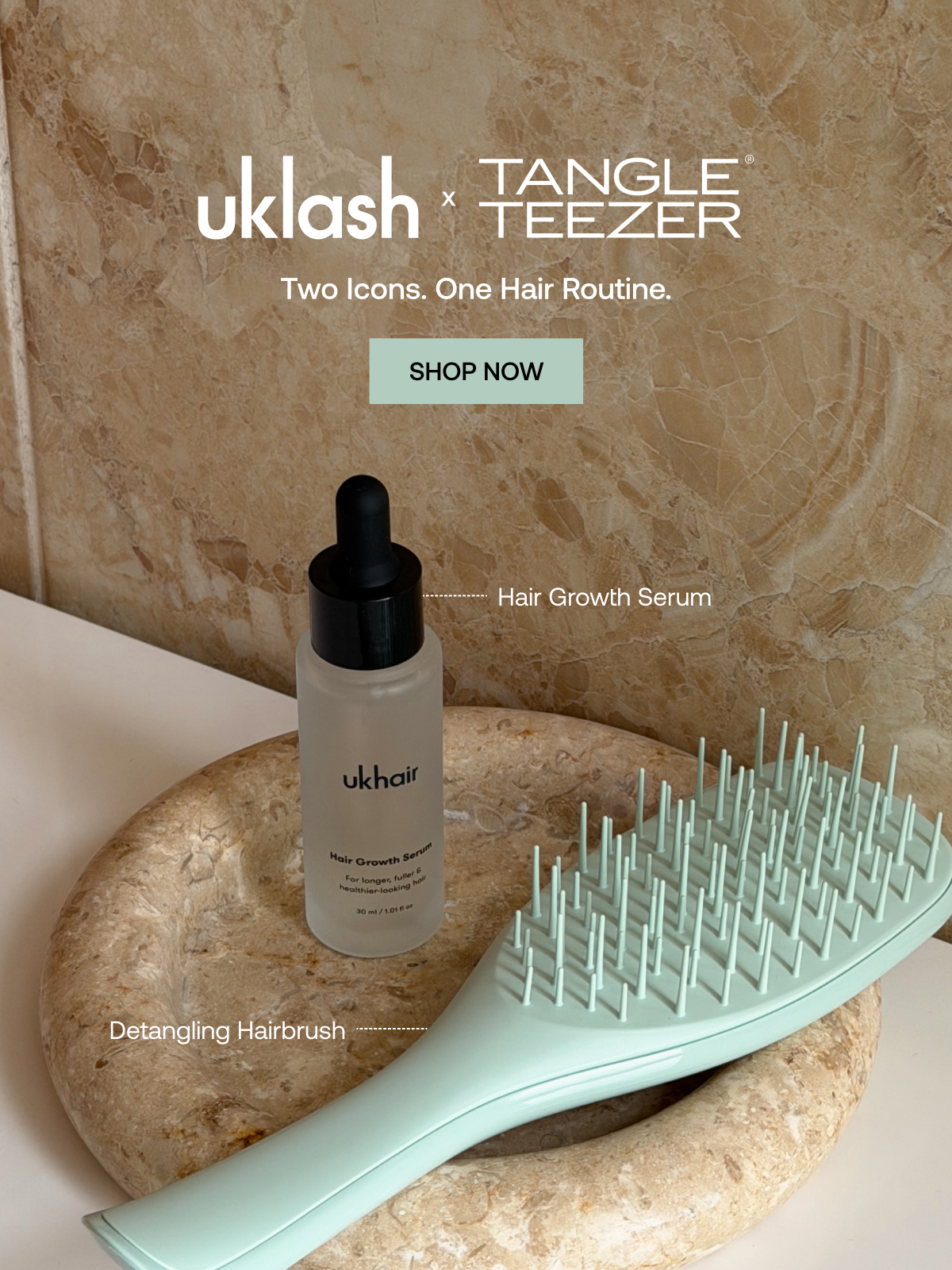 UKlash x Tangle teezer 