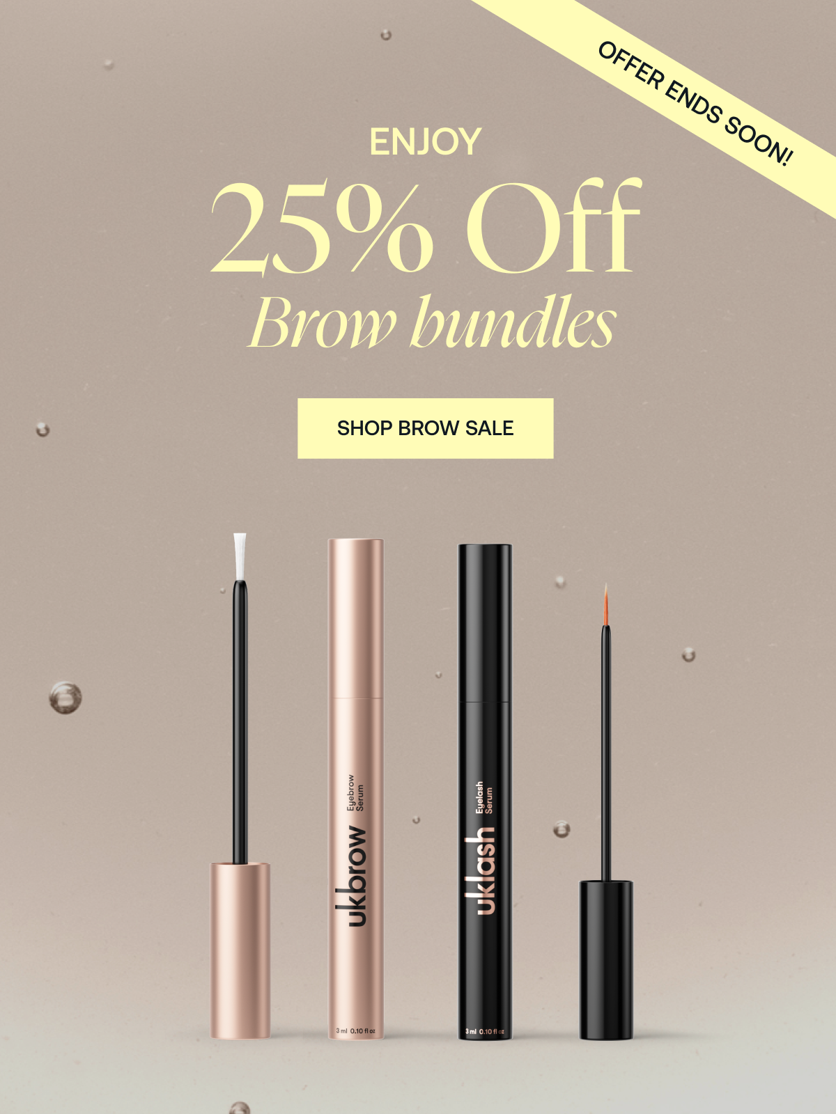 Up to 25% off all brow 