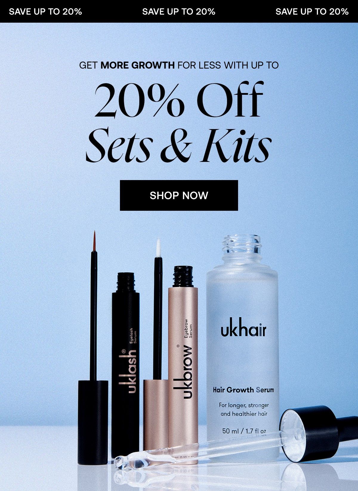 Get more Growth for less with up to 20% off sets & kits