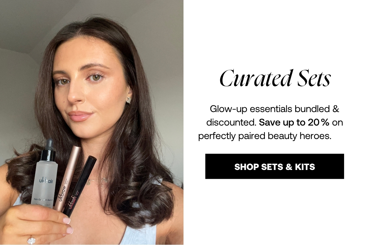 Curated Sets Glow-up essentials bundled & discounted. Save up to 20 % on perfectly paired beauty heroes.        