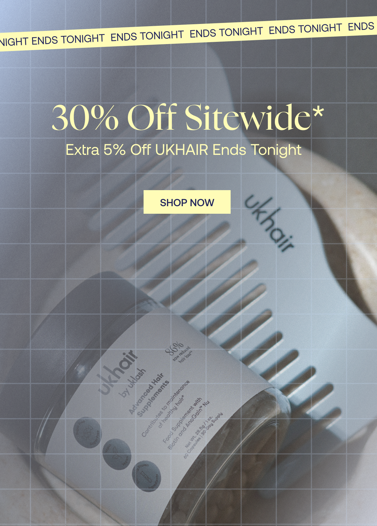 30% off Site wide + 5% hair ends 