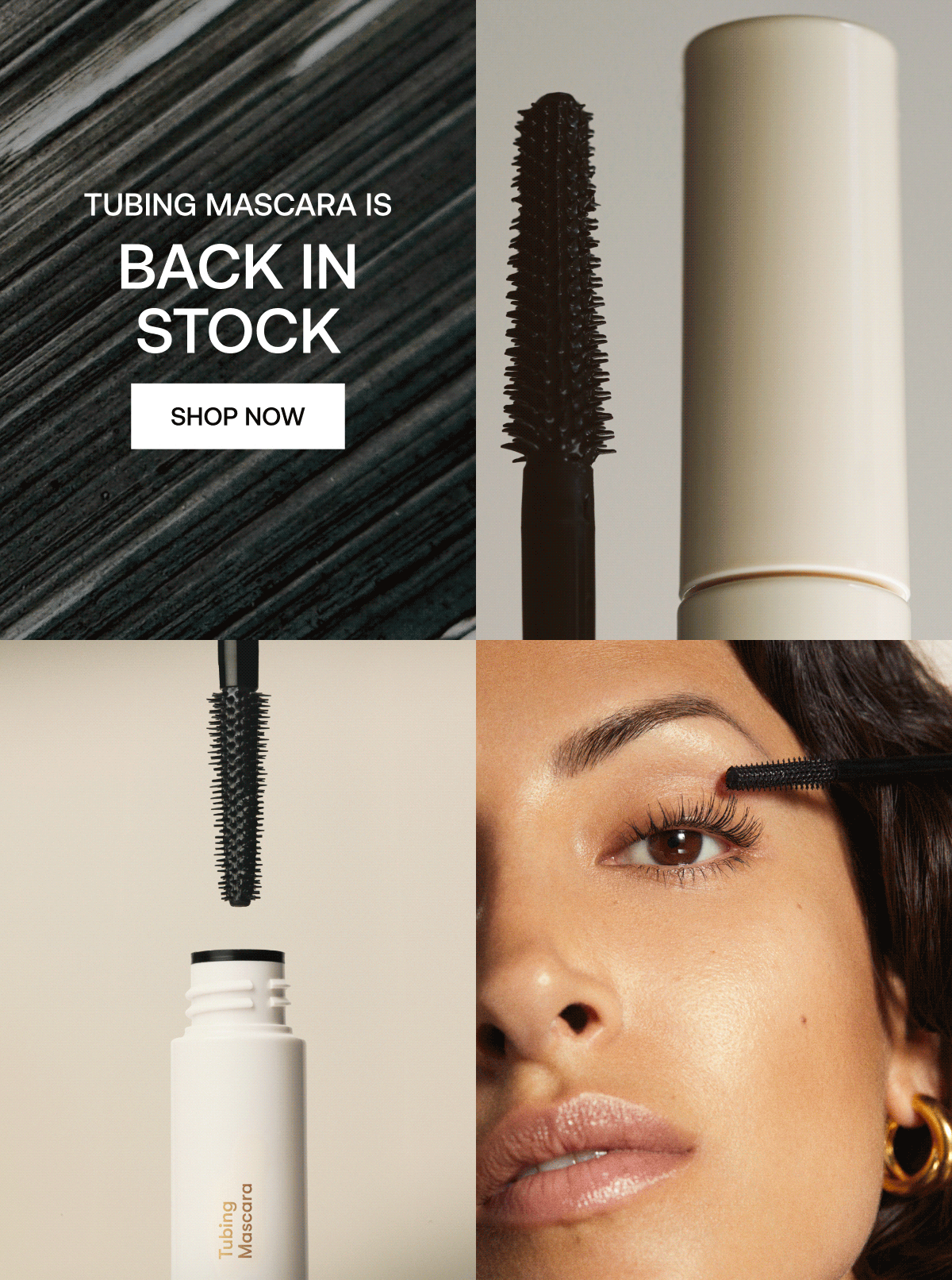 Tubing Mascara back in stock 