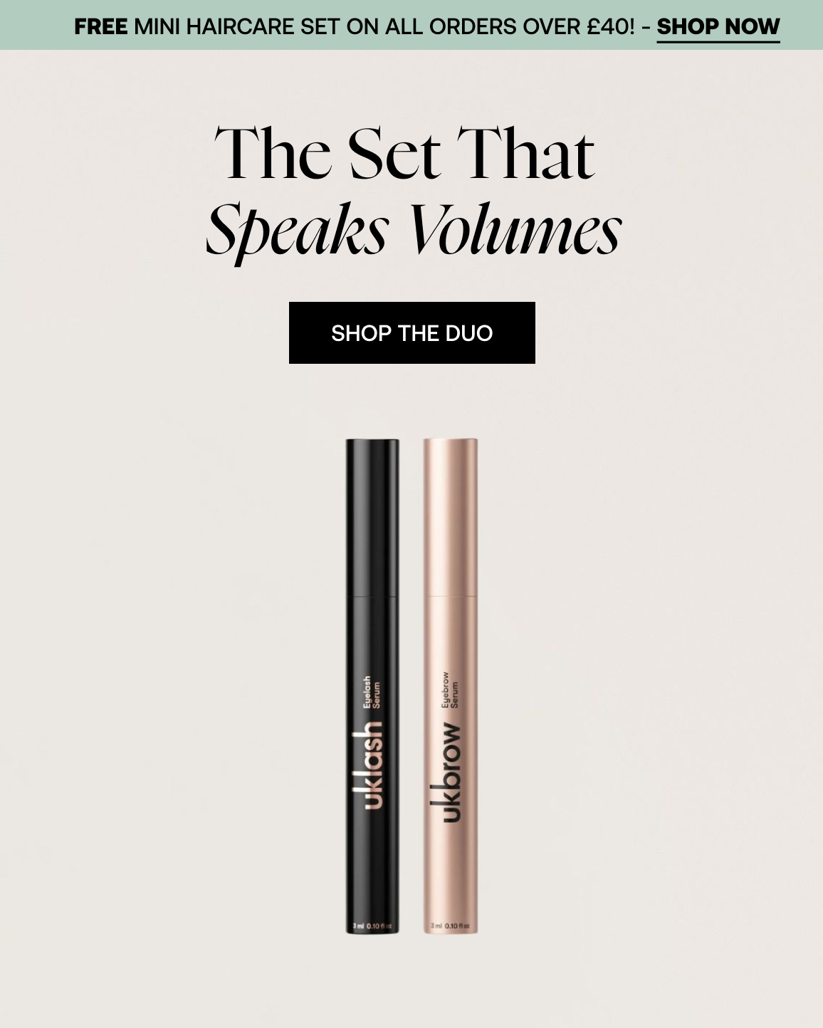 The Set That  Speaks Volumes