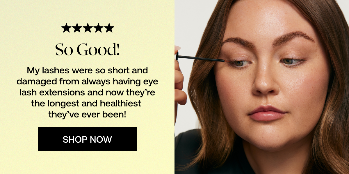 My lashes were so short and damaged from always having eye lash extensions and now they’re the longest and healthiest  they’ve ever been!