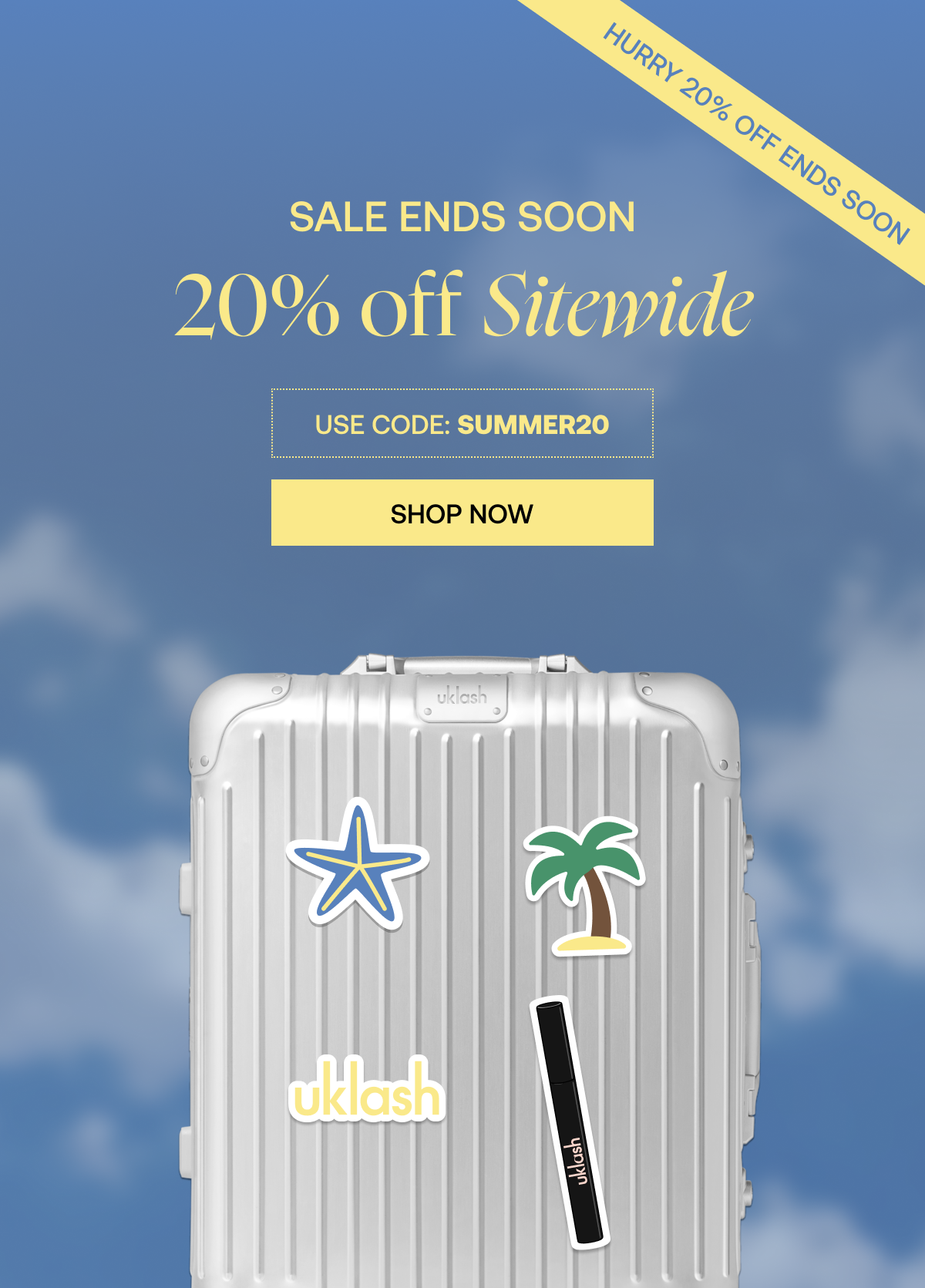 20% off sitewide ends soon 