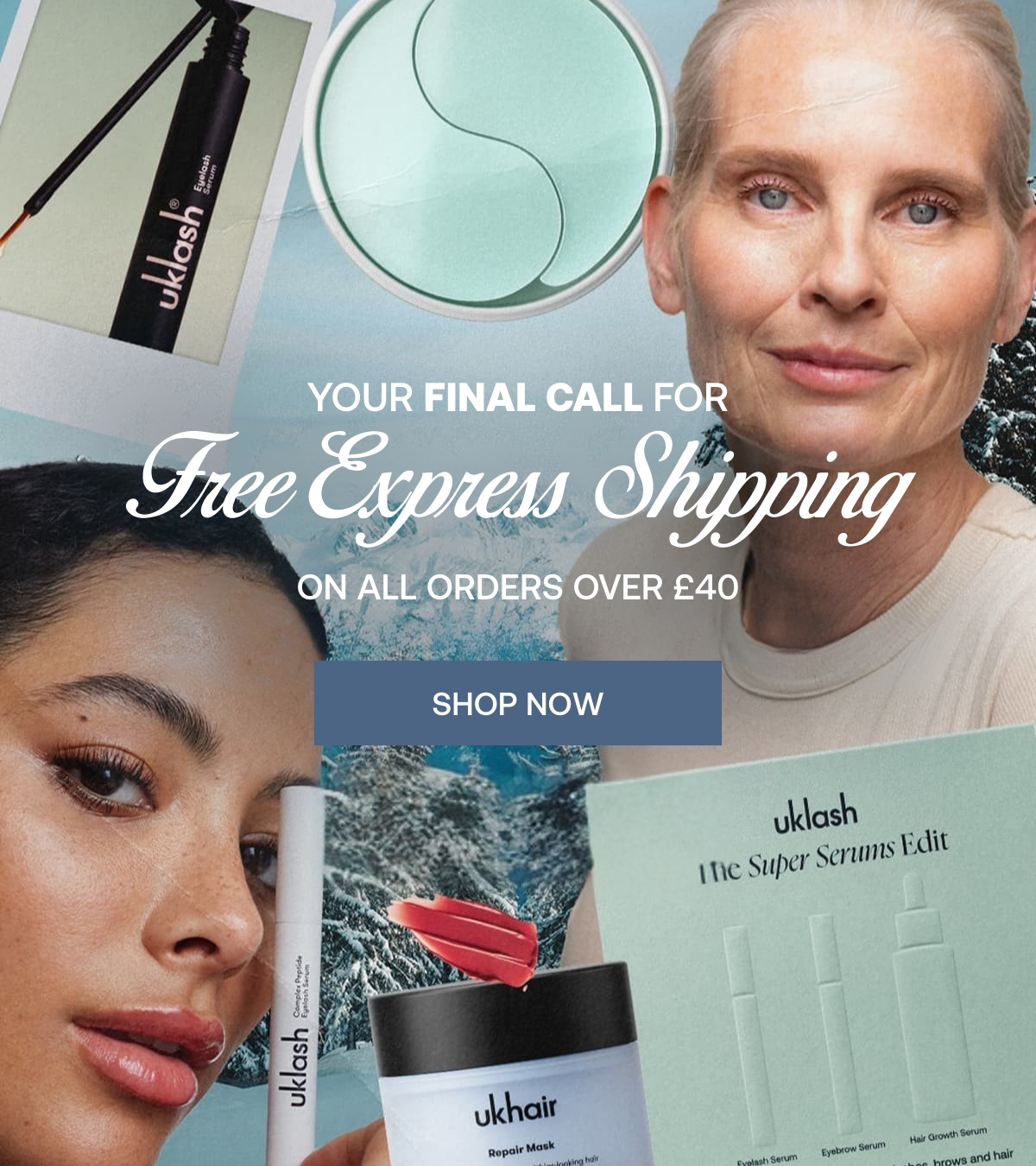 Free Express Shipping on All Orders Over £40