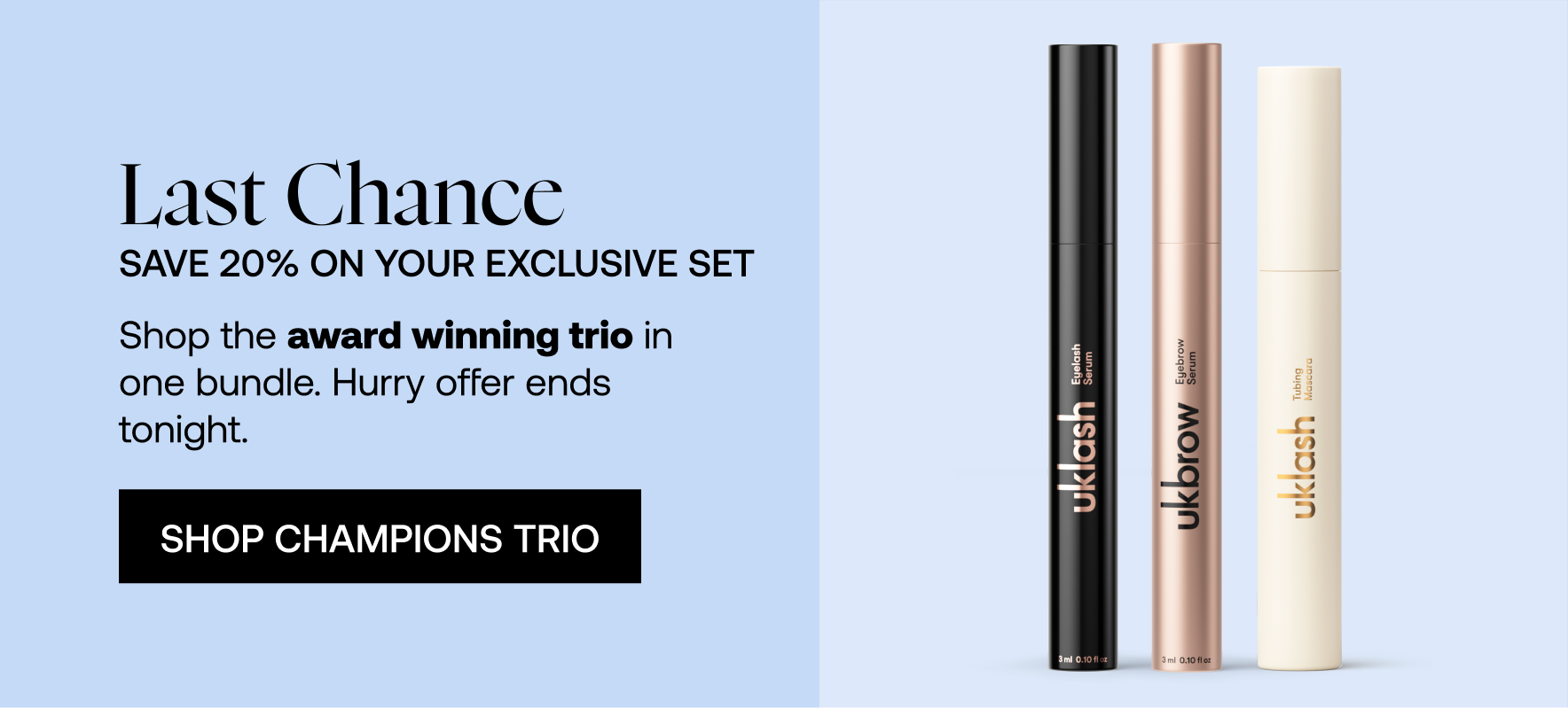 Last chance to save 20%