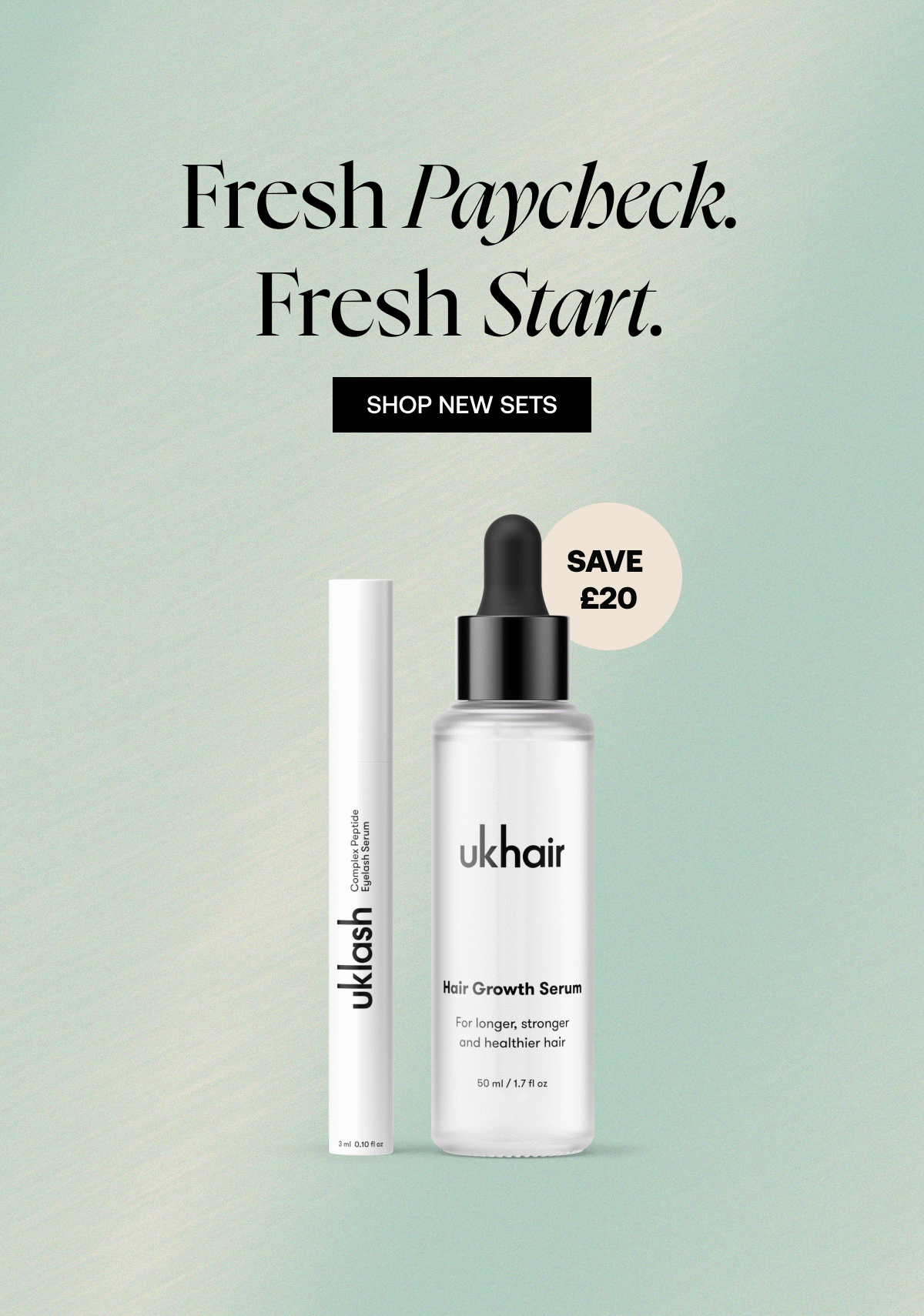 Fresh Paycheck Fresh Start. SHOP NEW SETS!