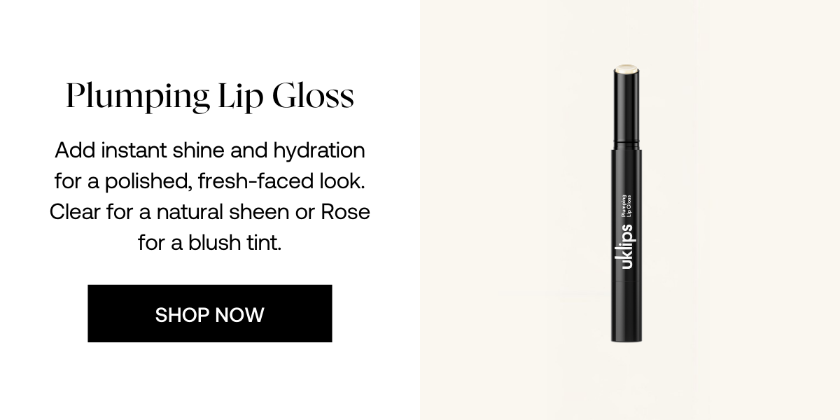 Plumping Lip Gloss Add instant shine and hydration for a polished, fresh-faced look. Clear for a natural sheen or Rose for a blush tint.