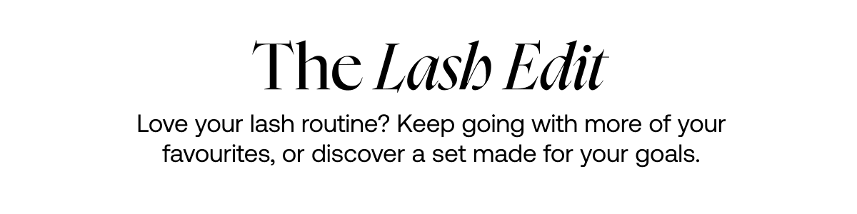 The lash edit 