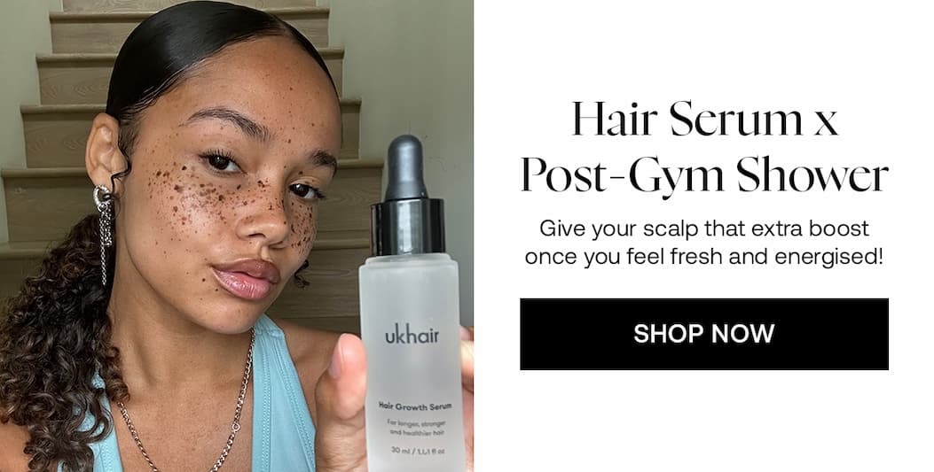 Hair Serum x Post-Gym Shower