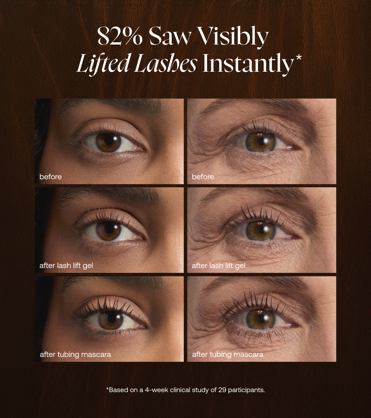 Lash Lift Gel - Before and After