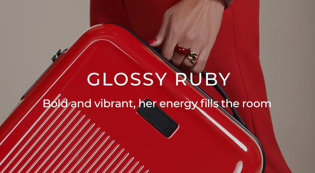 Discover Glossy Ruby, bold and vibrant, her energy fills the roomy 