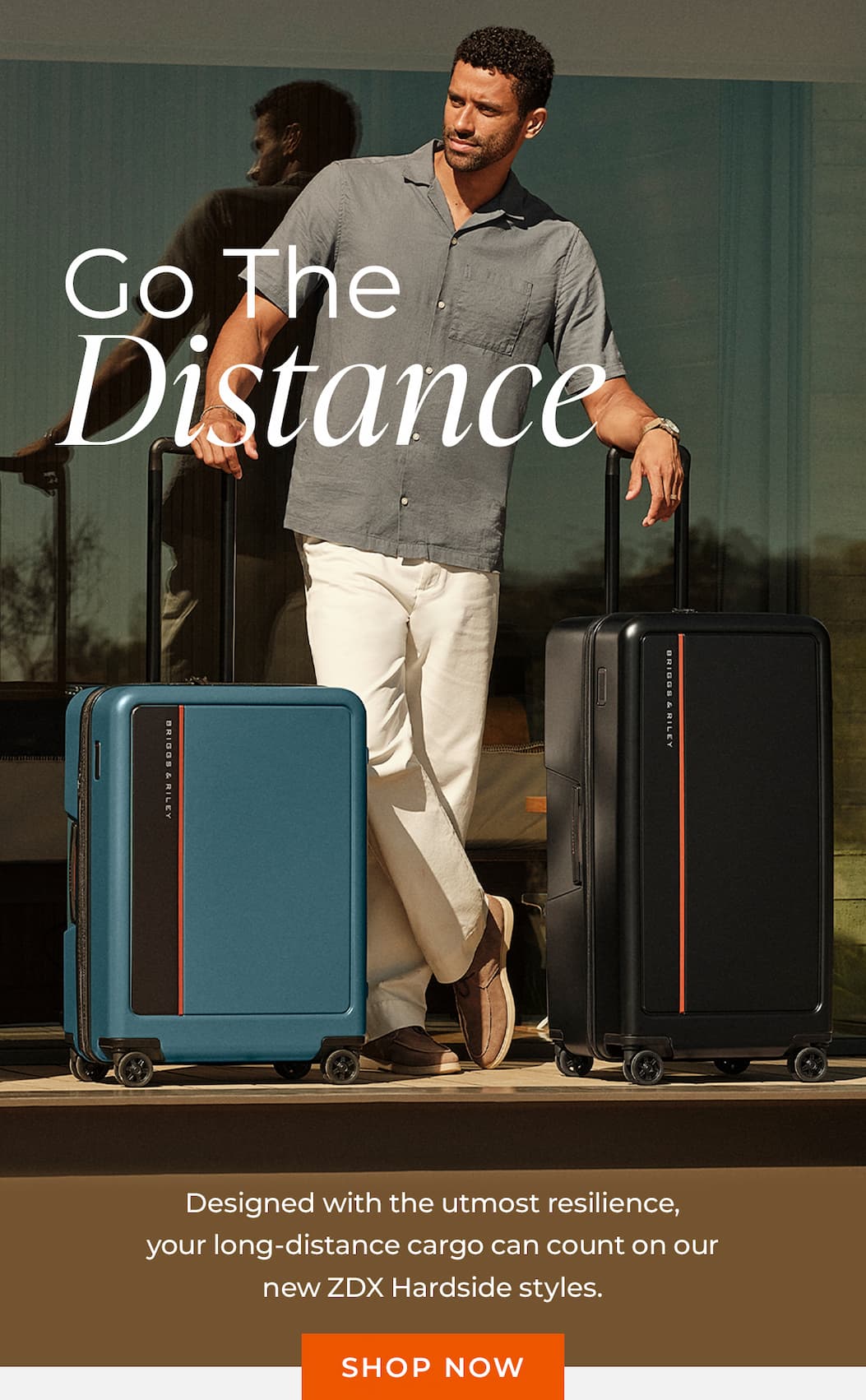 Go the distance with our new ZDX hardside checked luggage styles