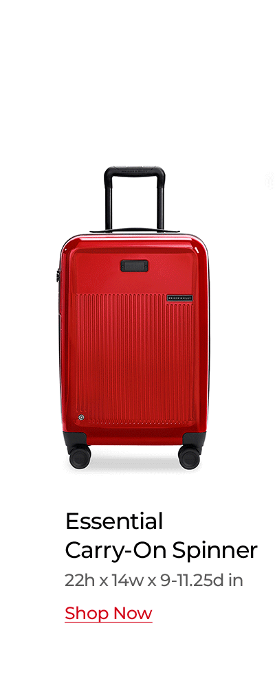 Shop the Sympatico Essential 22" Carry-On Expandable Spinner in Glossy Ruby