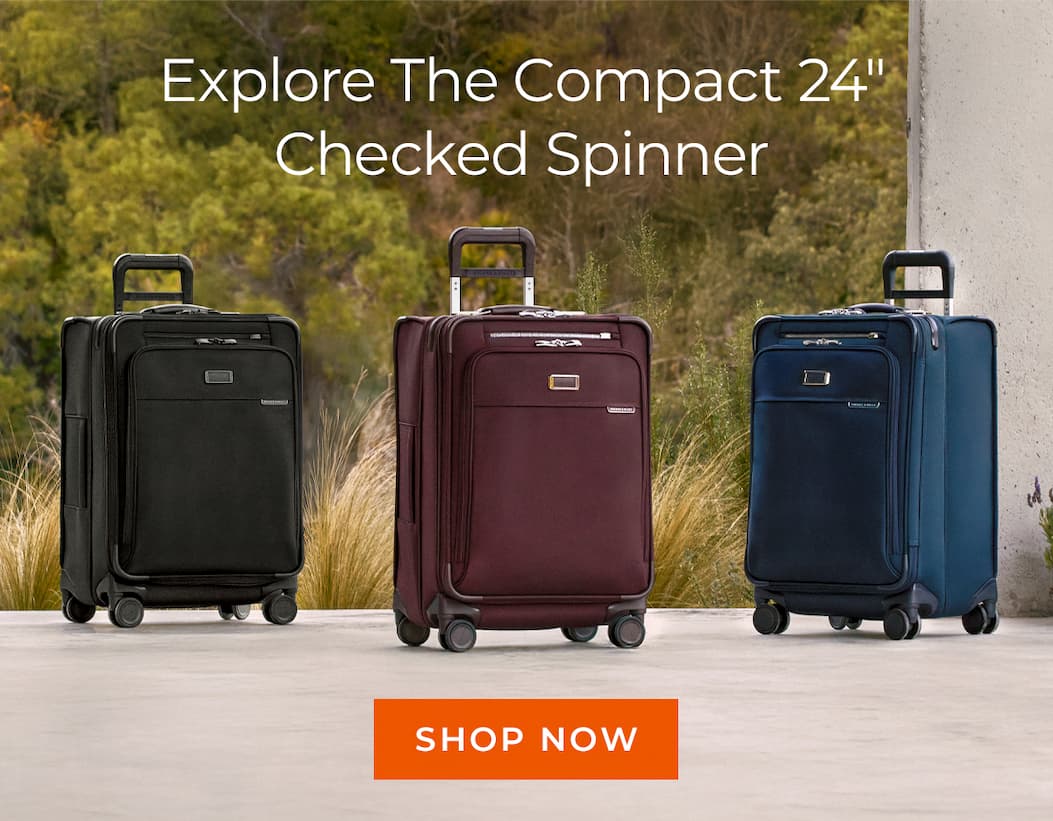 Explore the Compact 24" Checked Spinner