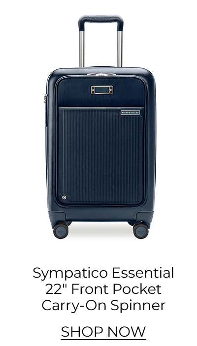 Shop the Sympatico Essential 22" Front Pocket Carry-On Expandable Spinner in Navy