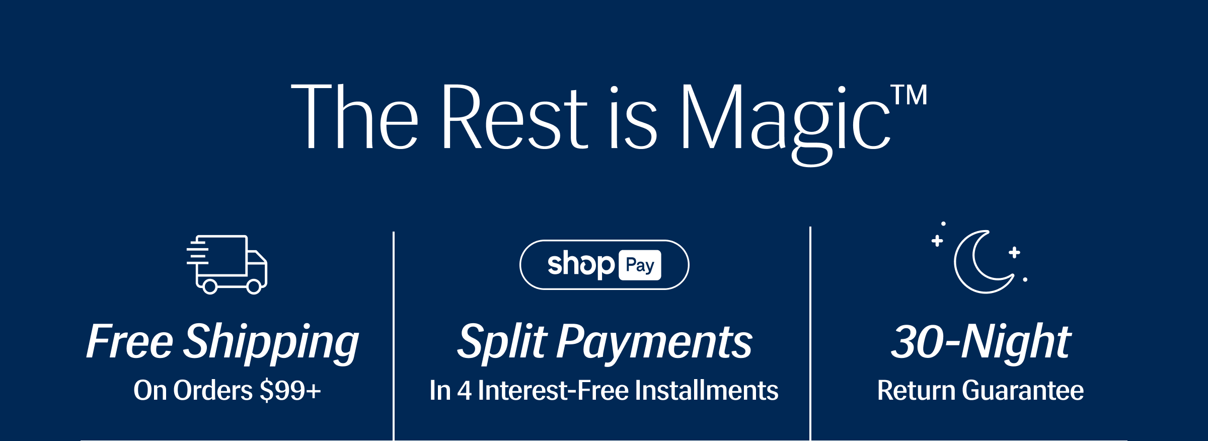 The Rest is Magic | Free Shipping | Split Payments | 30-Night Guarantee