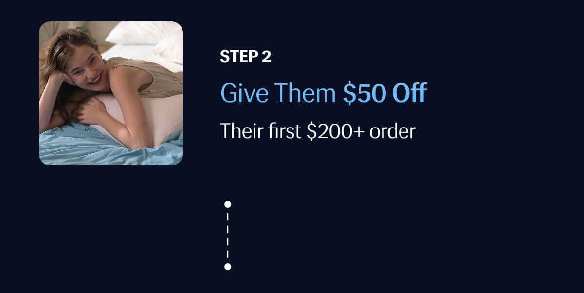 Step 2 – Give Them $50 Off – Their first $200+ order