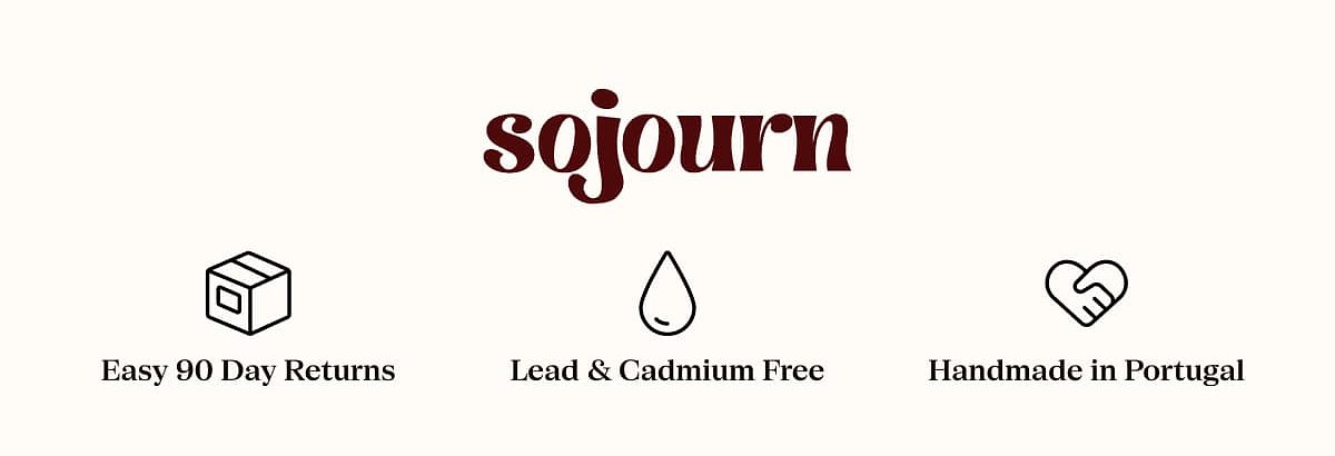 Easy 90 Day Returns Lead & Cadmium Free Handmade in Portugal