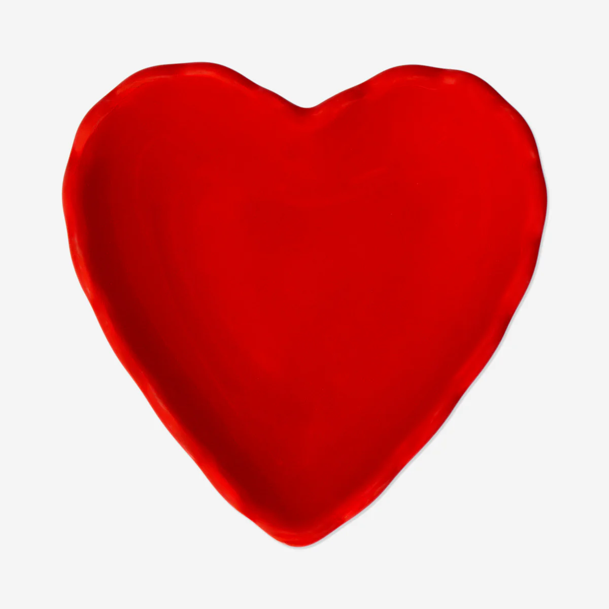 Ceramic red heart bowl - 10 cm