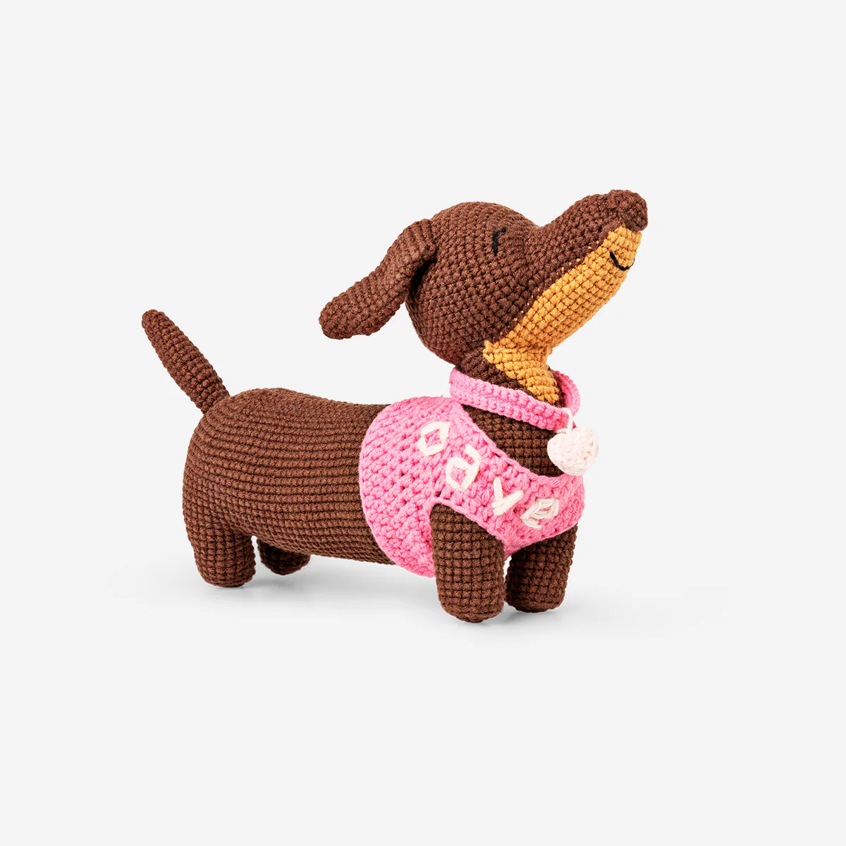 DIY crochet sausage dog kit