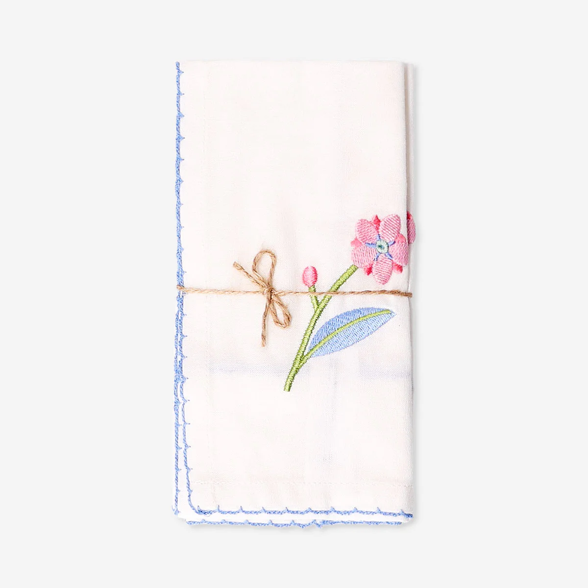 Fabric napkins with flower design - 2 pcs