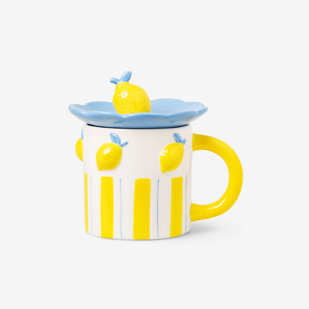 Mug with lemons and snack tray - 400 ml